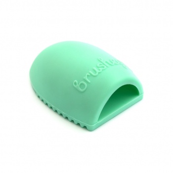 Фото: Щетка для чистки косметических кистей Brushegg - бирюзовая