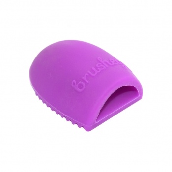 Фото: Щетка для чистки косметических кистей Brushegg - сиреневая