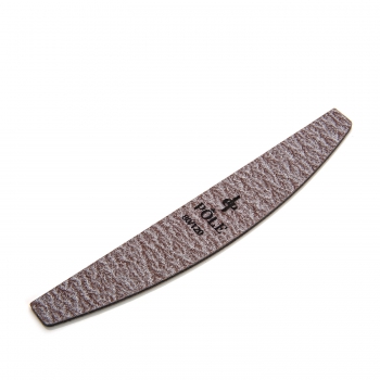 Фото: Пилка для ногтей POLE "Лодочка" 80/120 премиум (коричневая) в индивидуальной упаковке