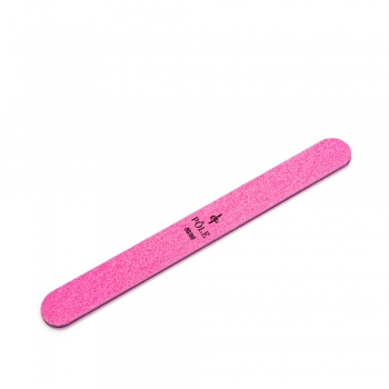 Фото: Пилка для ногтей POLE тонкая 80/80 премиум (розовая) в индивидуальной упаковке
