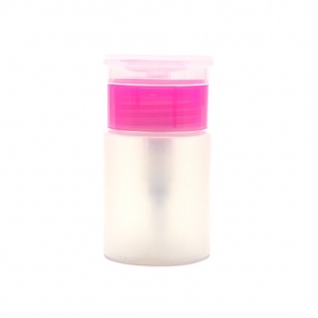 Фото: Пластиковый дозатор (помпа) "POLE" (60 мл.) розовый ободок