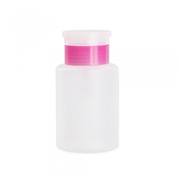 Фото: Пластиковый дозатор (помпа) "POLE" (160 мл.) розовый ободок