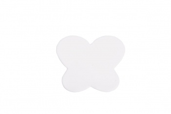Фото: Силиконовый коврик для дизайна ногтей "POLE" Бабочка - белый