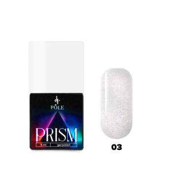 Фото: Гель-лак Pole Prism № 03 – white prism (8 мл.) 